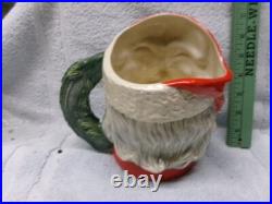 RARE Vintage Royal Doulton Character Jug SANTA CLAUS with WREATH