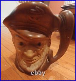 ROYAL DOULTAN LARGE CHARACTER JUG. MADE IN ENGLAND. VERY RARE. YEAR 1940s