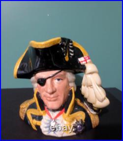 ROYAL DOULTON 1992 Character Jug of the Year VICE-ADMIRAL LORD NELSON with COA