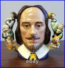 ROYAL DOULTON 1992 William Shakespeare Character Jug with COA D6933 LTD #110