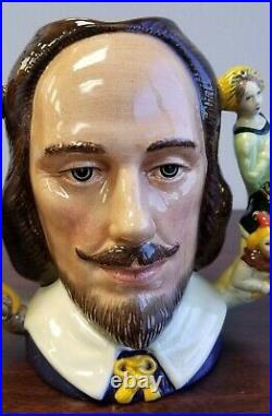 ROYAL DOULTON 1992 William Shakespeare Character Jug with COA D6933 LTD #110