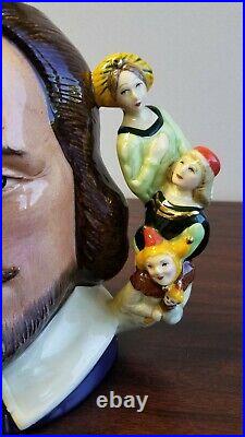 ROYAL DOULTON 1992 William Shakespeare Character Jug with COA D6933 LTD #110