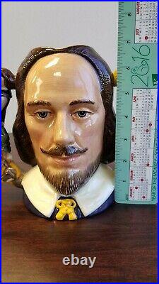 ROYAL DOULTON 1992 William Shakespeare Character Jug with COA D6933 LTD #110