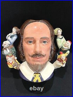 ROYAL DOULTON 1992 William Shakespeare Character Jug with COA D6933 LTD #99/2500