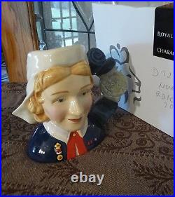 ROYAL DOULTON 5 NURSE Character Toby Jug D7216 signed plus ORIGINAL BOX