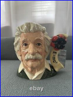 ROYAL DOULTON Albert Einstein Large Character JUG D7023 1995 Handmade England