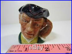 ROYAL DOULTON Ard of Earing D 6594 Deaf Mini Character Toby Mug Jug RARE Vintage