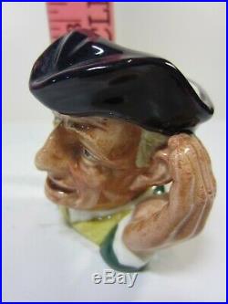 ROYAL DOULTON Ard of Earing D 6594 Deaf Mini Character Toby Mug Jug RARE Vintage