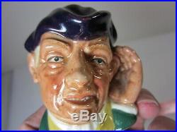 ROYAL DOULTON Ard of Earing D 6594 Deaf Mini Character Toby Mug Jug RARE Vintage