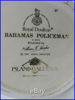 ROYAL DOULTON Bahamas Policman Large Character Jug D6912 Professions Series 1991
