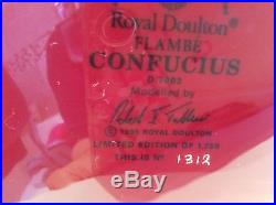 Royal Doulton Character Jug Flambé Confuchus D7003 Limited Edition Rare