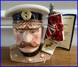ROYAL DOULTON CHARACTER JUG LORD KITCHENER D7148 With COA 197/1500 LIMITED EDITION
