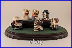 ROYAL DOULTON Character jugs KINGS & QUEENS OF THE REALM Set COA & Display