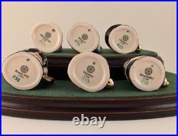 ROYAL DOULTON Character jugs KINGS & QUEENS OF THE REALM Set COA & Display