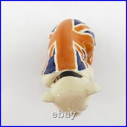 ROYAL DOULTON ENGLISH BULLDOG UNION JACK CHARACTER FIGURINE R&N 645658 circa 40s