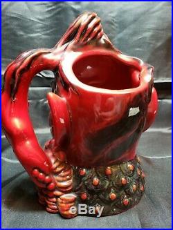 ROYAL DOULTON FLAMBE CHARACTER JUG ALADDINS GENIE LTD ED With COA XLNT COND