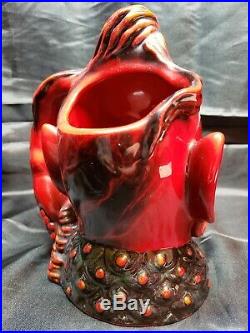 ROYAL DOULTON FLAMBE CHARACTER JUG ALADDINS GENIE LTD ED With COA XLNT COND