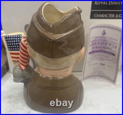 ROYAL DOULTON GENERAL EISENHOWER D6937 LTD/ED LARGE CHARACTER JUG Mint