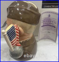 ROYAL DOULTON GENERAL EISENHOWER D6937 LTD/ED LARGE CHARACTER JUG Mint