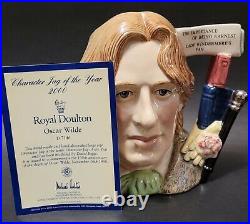 ROYAL DOULTON JUG OSCAR WILDE. D 7146. 7. Character jug 2000. With COA. Perfect