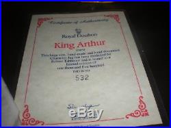 ROYAL DOULTON KING ARTHUR LTD ED CHARACTER JUG D7055 with certificate