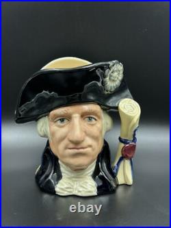 ROYAL DOULTON LARGE CHARACTER JUG George Washington D 6669. Large. With Box
