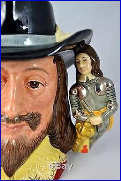 ROYAL DOULTON LARGE CHARACTER JUG KING CHARLES I D6917 Ltd Edition with Cert