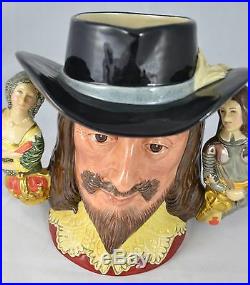 ROYAL DOULTON LARGE CHARACTER JUG KING CHARLES I D6917 Ltd Edition with Cert