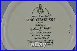 ROYAL DOULTON LARGE CHARACTER JUG KING CHARLES I D6917 Ltd Edition with Cert