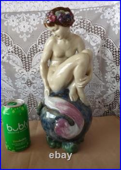 ROYAL DOULTON Lambeth England THE BATHER Stoneware Statuette Figurine JOHN BROAD