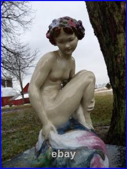 ROYAL DOULTON Lambeth England THE BATHER Stoneware Statuette Figurine JOHN BROAD