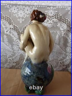 ROYAL DOULTON Lambeth England THE BATHER Stoneware Statuette Figurine JOHN BROAD