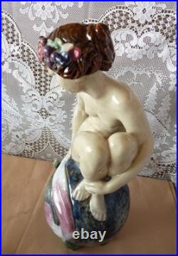 ROYAL DOULTON Lambeth England THE BATHER Stoneware Statuette Figurine JOHN BROAD