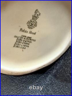 ROYAL DOULTON Large 6.5 Robin Hood Character Toby Jug Mug c1946. MINT