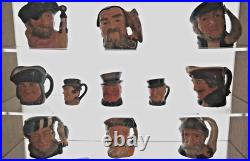 ROYAL DOULTON Mini Toby Mugs - Lot of Eleven (11)
