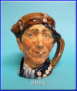 ROYAL DOULTON Pearly Boy Blue with White Buttons Small Character Jug RARE