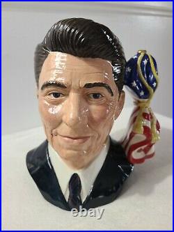 ROYAL DOULTON Ronald Reagan D6718 Large Character Jug #1015/2000 RARE