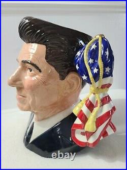 ROYAL DOULTON Ronald Reagan D6718 Large Character Jug #1015/2000 RARE