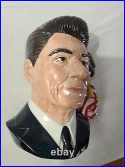ROYAL DOULTON Ronald Reagan D6718 Large Character Jug #1015/2000 RARE