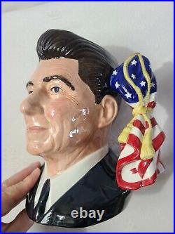 ROYAL DOULTON Ronald Reagan D6718 Large Character Jug #1015/2000 RARE