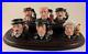 ROYAL DOULTON SHERLOCK HOLMES Tiny Character Jugs Set With COA & Display