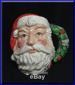 ROYAL DOULTON Santa Claus Large Character Jug D6794 Wreath Handle