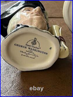 ROYAL DOULTON Set Of 3 CHARACTER JUGs George Washington Small Med & Large