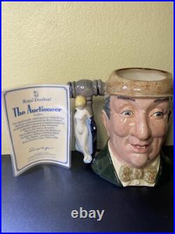 ROYAL DOULTON The Auctioneer D6838 Large Character Jug (autograph Included)