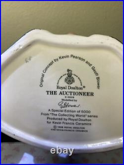 ROYAL DOULTON The Auctioneer D6838 Large Character Jug (autograph Included)