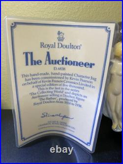 ROYAL DOULTON The Auctioneer D6838 Large Character Jug (autograph Included)