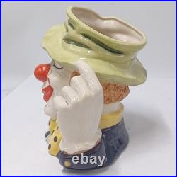 ROYAL DOULTON The Clown D6834 Large Character Jug. Pre-owned