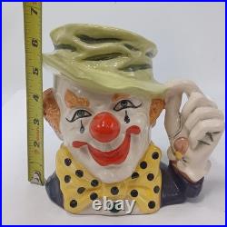 ROYAL DOULTON The Clown D6834 Large Character Jug. Pre-owned