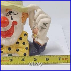ROYAL DOULTON The Clown D6834 Large Character Jug. Pre-owned