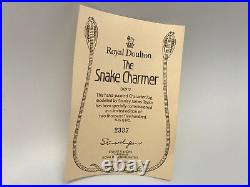 ROYAL DOULTON The Snake Charmer Large Character Jug D6912 #2337/2500 RARE